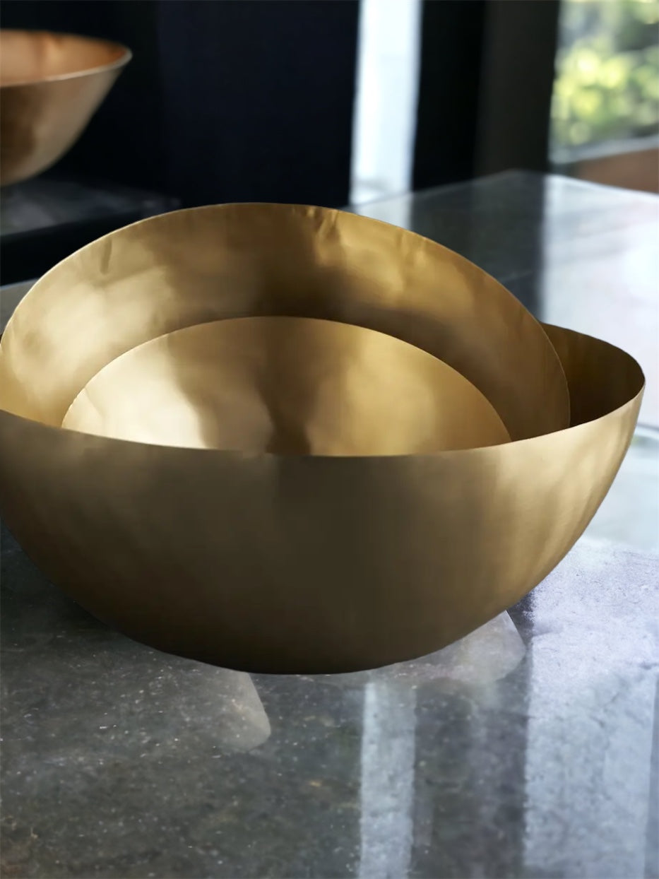 Golden Bowls Assorted - Set of 3