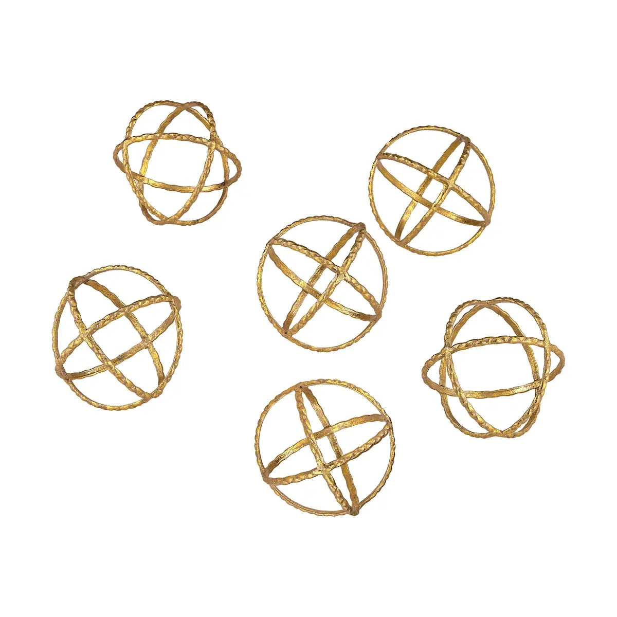 Gold Six Piece Orbs Set